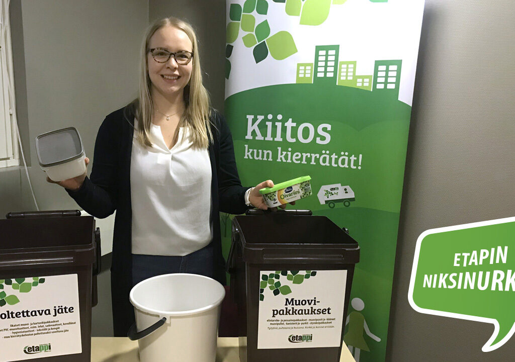 Oona Ollila esittelee vinkkejä muovin kierrätykseen.