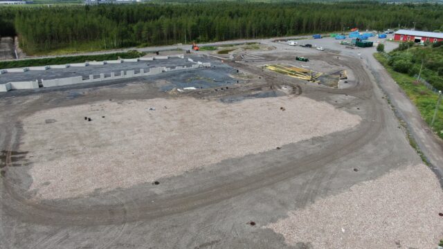 Kierrätysaseman ilmakuva